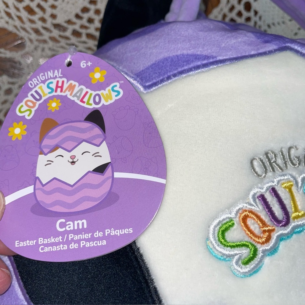 Squishmallow Easter Basket NEW Cam the Cat~ NWT - Picture 7 of 7